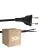 Lot 50x Noxion Euro Câble d’alimentation Noir - C7 Europlug + Extrémités ouvertes - 2m - 2 pole 0,75mm2