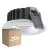 Lot 20x Ledvance Spot LED Air Fix Aluminium Argent 6W 510lm 36D - 930 Blanc Chaud | Diamètre 68mm - IP65 - Meilleur rendu des couleurs - Dimmable