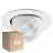 Lot 6x Noxion Spot LED Forza V2 Aluminium Blanc 28/32/36/40W - 3300/3700/4100/4500lm 36D - 930-940-957 CCT | 160mm - Diamètre 145mm - Meilleur Rendu Des Couleurs
