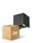 Lot 2x D'Lite Applique Murale Elingen Aluminium Noir Up & Down 4.9W 480lm - 830 Blanc Chaud | IP65 - Détecteur De Lumière