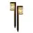 Pack duo 2x Interlight Piquet Lumière Solar Garden Lanterne Noir 1W 40lm - 830 Blanc Chaud | incl. Batterie