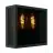 Eglo Applique Murale Alamonte Smoke Acier Noir | IP44 - Convient pour 2x E27