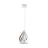 Eglo Suspension Luminaire Carlton 1 Acier Blanc Dorée | IP20 - Convient pour 1x E27 