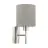 Eglo Applique Murale Pasteri Acier Nickel Satiné | IP20 - Convient pour 1x E27 