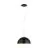 Eglo Suspension Luminaire Gaeta 1 Acier Noir Dorée | IP20 - Convient pour 1x E27 