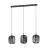 Eglo Suspension Luminaire Romazzina Acier Noir | IP20 - Convient pour 3x E27 