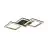 Eglo Plafonnier Calliera Acier Noir Dorée 20W 2500lm - 840 Blanc Froid | IP20 - Dimmable 