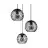 Eglo Suspension Luminaire Almanzora Acier Noir Cuivre | IP20 - Convient pour 3x E27 