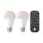 Pack duo Eglo LED E27 Poire Claire Filament 11W 1300lm - 827-865 Variable Blanc + RGB | Équivalent 100W