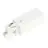 Connecteur triphasé Terre gauche - Blanc