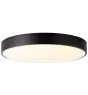 Brilliant Slimline Plafonnier Métal Plastique Blanc Noir 58W 6800lm - 830-865 CCT | 490mm - Télécommande Dimmable