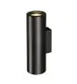 SLV Enola B Applique Murale Aluminium Noir Rond | Convient pour 2x GU10 
