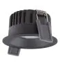 Ledvance Spot LED Fix Aluminium Noir 8W 640lm 36D - 927 Blanc Très Chaud | Diamètre 68mm - IP44 - Meilleur rendu des couleurs - Dimmable
