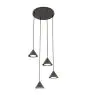 Emibig Suspension Luminaire Elit Acier Noir | Convient pour 4x GX53 - Max 10W