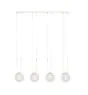 Emibig Suspension Luminaire Glam Acier Blanc | Convient pour 4x E14 - Max 10W