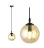Emibig Suspension Luminaire Cosmo Acier Noir | Convient pour 1x E14 - Max 10W