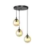 Emibig Suspension Luminaire Cosmo Acier Noir | Convient pour 3x E14 - Max 10W