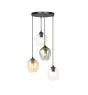 Emibig Suspension Luminaire Istar Acier Noir | Convient pour 4x E27 - Max 10W