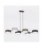 Emibig Suspension Luminaire Drumz Acier Noir | Convient pour 6x E14 - Max 10W