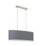 Eglo Suspension Luminaire Pasteri Acier Nickel Satiné | IP20 - Convient pour 2x E27 