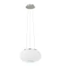 Eglo Suspension Luminaire Optica Acier Nickel Satiné | Convient pour 2x E27
