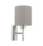 Eglo Applique Murale Pasteri Acier Nickel Satiné | IP20 - Convient pour 1x E27 