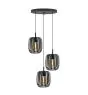 Eglo Suspension Luminaire Romazzina Acier Noir | Convient pour 3x E27