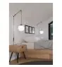 Eglo Suspension Luminaire Rondo 3 Acier Noir | Convient pour E27