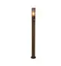Eglo Lampadaire extérieur Helsinki Acier Inoxydable Brun| IP65 - Convient pour 1x E27 - Détecteur De Mouvement