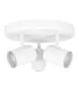 Eglo Plafond Spot Consuma 1 Acier Blanc | Convient pour 3x GU10