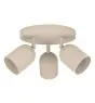 Eglo Plafond Spot Tilston Acier Sablonneux | Convient pour 3x E14