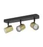 Eglo Plafonnier Consuma 1 Acier Noir | IP44 - Convient pour 3x GU10 
