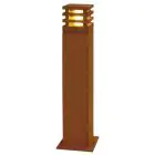 SLV Carré 70 Lampadaires Salon Acier Rouille Carré | Extérieur - IP55 - Convient pour 1x E27 