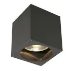 SLV Big Theo Plafond Spot Aluminium Anthracite | Extérieur - IP44 - Convient pour 1x GU10 Max. 75W - Dimmable