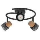 Ledvance LED Decor Spot Cork Acier Spirale Noir 10W 690lm - 827 Blanc Très Chaud | Dimmable