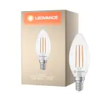 Ledvance Classic LED E14 Bougie Filament Claire 3.8W 806lm - 827 Blanc Très Chaud | Équivalent 60W