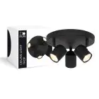 D'Lite Plafonnier Trop Sablonneux Noir | Convient Pour 3x GU10