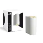 D'Lite Applique Murale Vossem Blanc Up & Down | IP56 - Convient Pour 2x GU10 