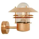 Nordlux Blokhus Applique Murale Cuivre et Verre Cuivre | IP54 - Convient pour E27