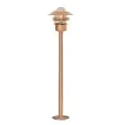 Nordlux Blokhus Lampadaire extérieur Cuivre et Verre Cuivre | IP54 - Convient pour E27