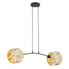 Emibig Suspension Luminaire Motif Acier Noir | Convient pour 2x E27 - Max 15W