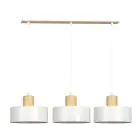 Emibig Suspension Luminaire Torin Acier Blanc | Convient pour 3x E27 - Max 15W