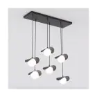 Emibig Suspension Luminaire Ritual Acier Noir | Convient pour 6x G9 - Max 8W