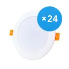 Lot 24x Bright Choice Downlight LED 18W 1620lm 120D - 840 Blanc Froid | Diamètre 175mm - Équivalent 2x18W