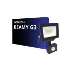 Noxion Projecteur LED Beamy G3.1 Noir 20W 2200lm 100D - 840 Blanc Froid | IP44 - Détecteur de Mouvement et de Lumière - Symétrique 