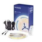 Noxion Rubans LED Naga 5 Mètre Ensemble complet - Smart Wifi - 24V - 320LEDs/m - COB - 8W/m - 940 Blanc Froid | 8mm - IP20 - Meilleur Rendu Des Couleurs