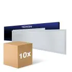 Lot 10x Noxion Panneau LED Ecowhite V4.0 28W 3360lm - 830-840-865 CCT | 120x30cm - UGR 