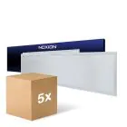 Lot 5x Noxion Panneau LED Ecowhite V4.0 28W 3360lm - 830-840-865 CCT | 120x30cm - UGR 