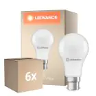Lot 6x Ledvance Performance LED ampoule B22d Poire Dépolie 8.5W 806lm - 827 Blanc Très Chaud | Équivalent 60W