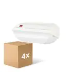 Lot 4x  Philips LED Sécurité Coreline BWC110 Blanc 9W 900lm - 830 Blanc Chaud | 242x110mm - IP54 - Détecteur De Lumière